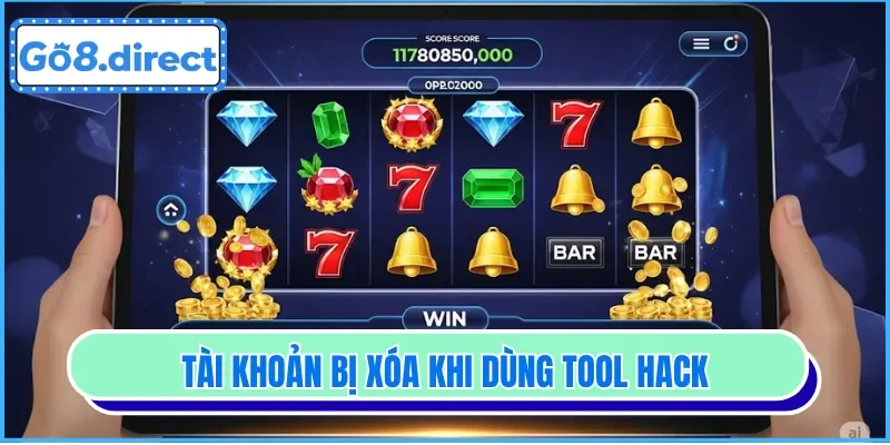 Dùng tool hack nổ hũ khiến tài khoản bị dừng hoạt động