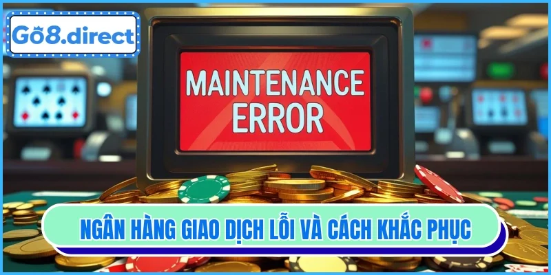 Ngân hàng giao dịch lỗi và cách khắc phục
